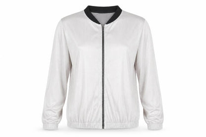 Womens UK Size 10 Atmosphere Silver Full Zip Jumper