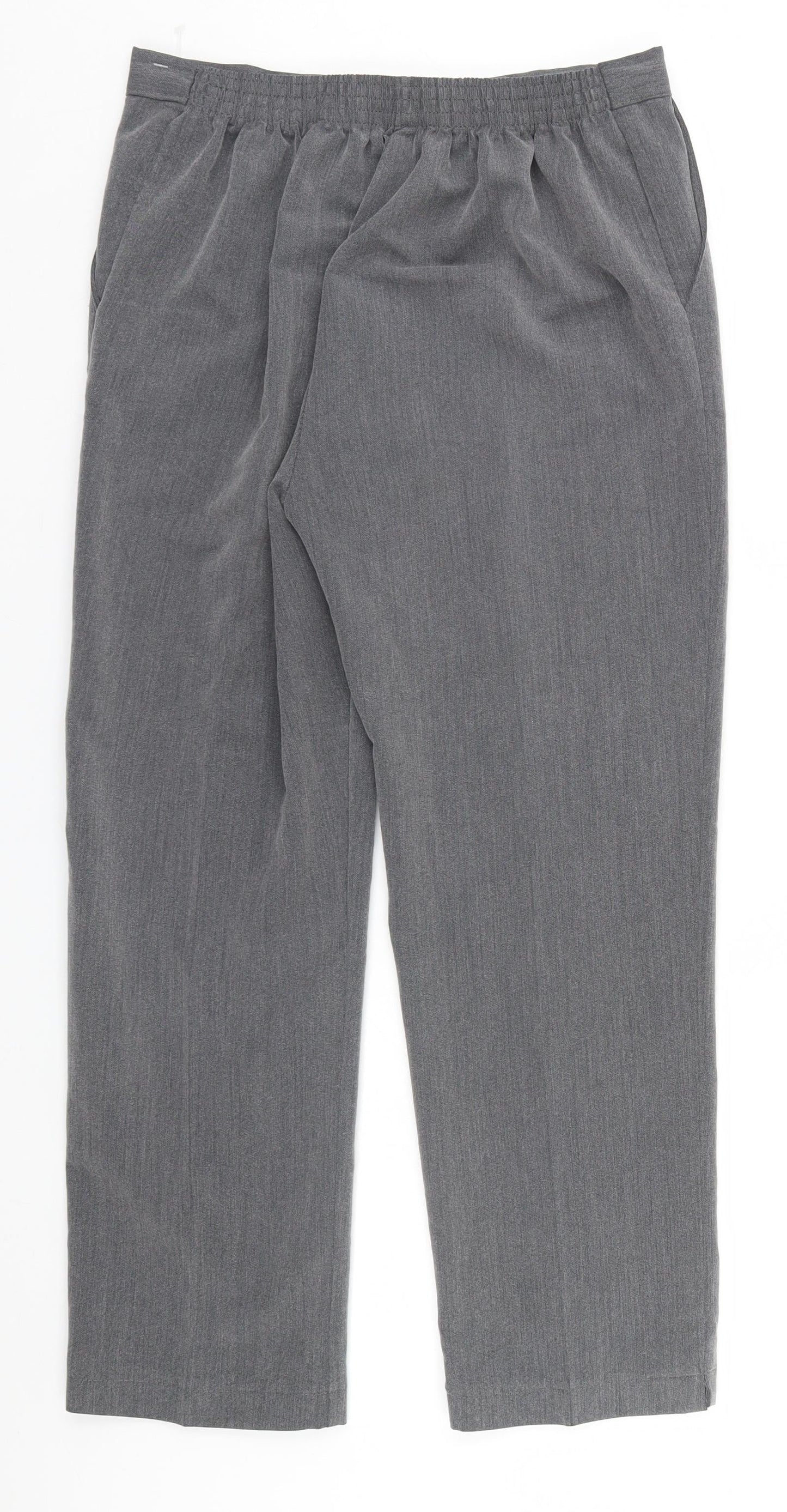 Womens UK Size 12 Preworn Regular Fit  Grey Trousers