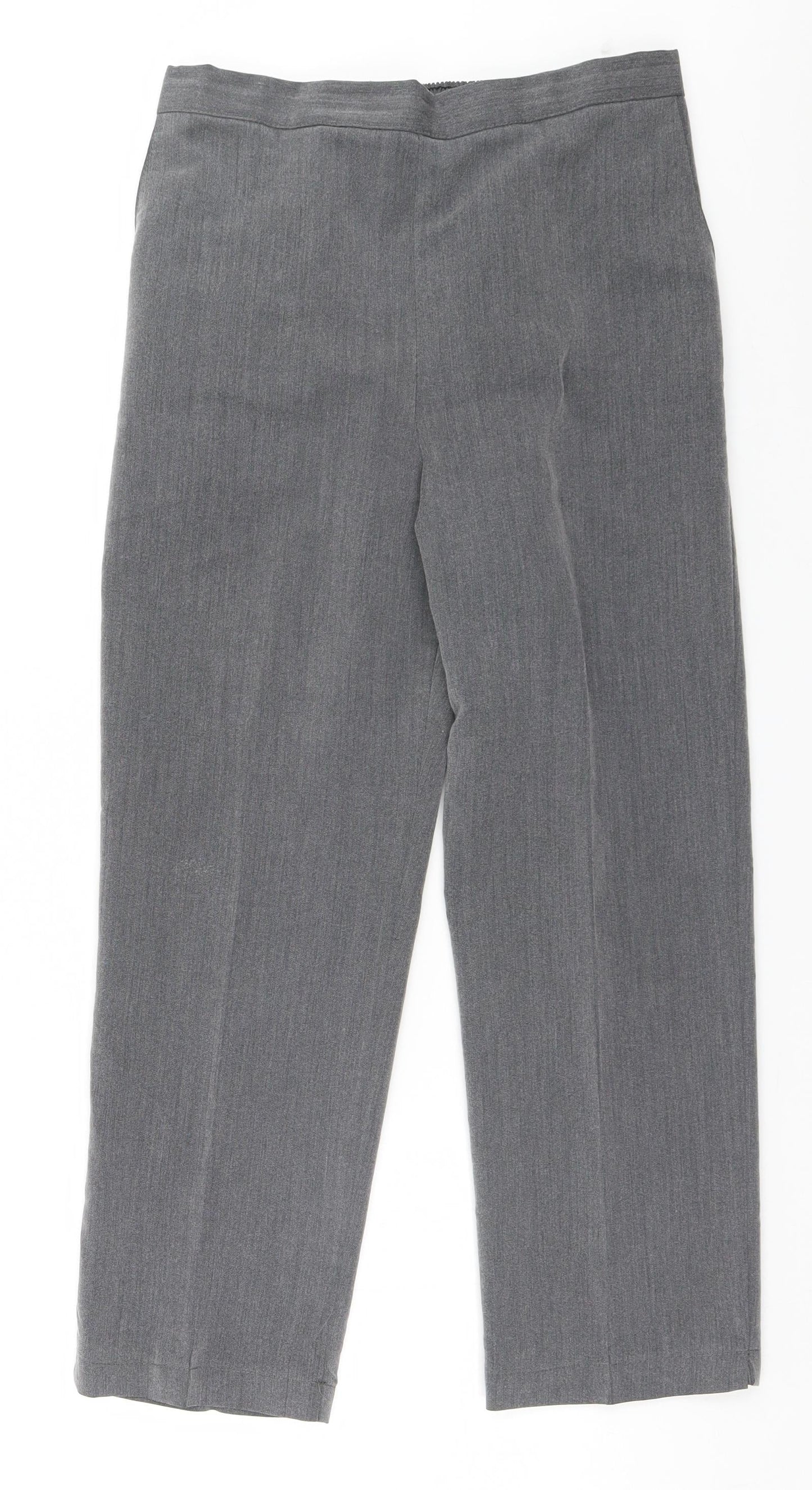 Womens UK Size 12 Preworn Regular Fit  Grey Trousers