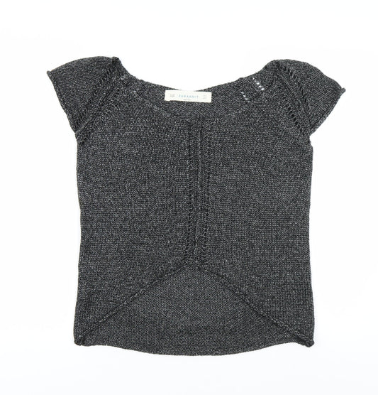 Womens UK Size M Zara Grey Pullover Jumper