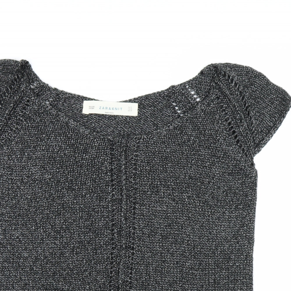 Womens UK Size M Zara Grey Pullover Jumper