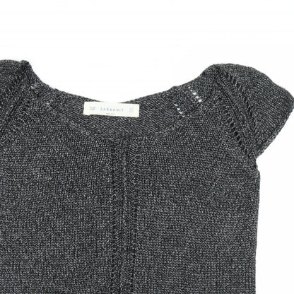 Womens UK Size M Zara Grey Pullover Jumper