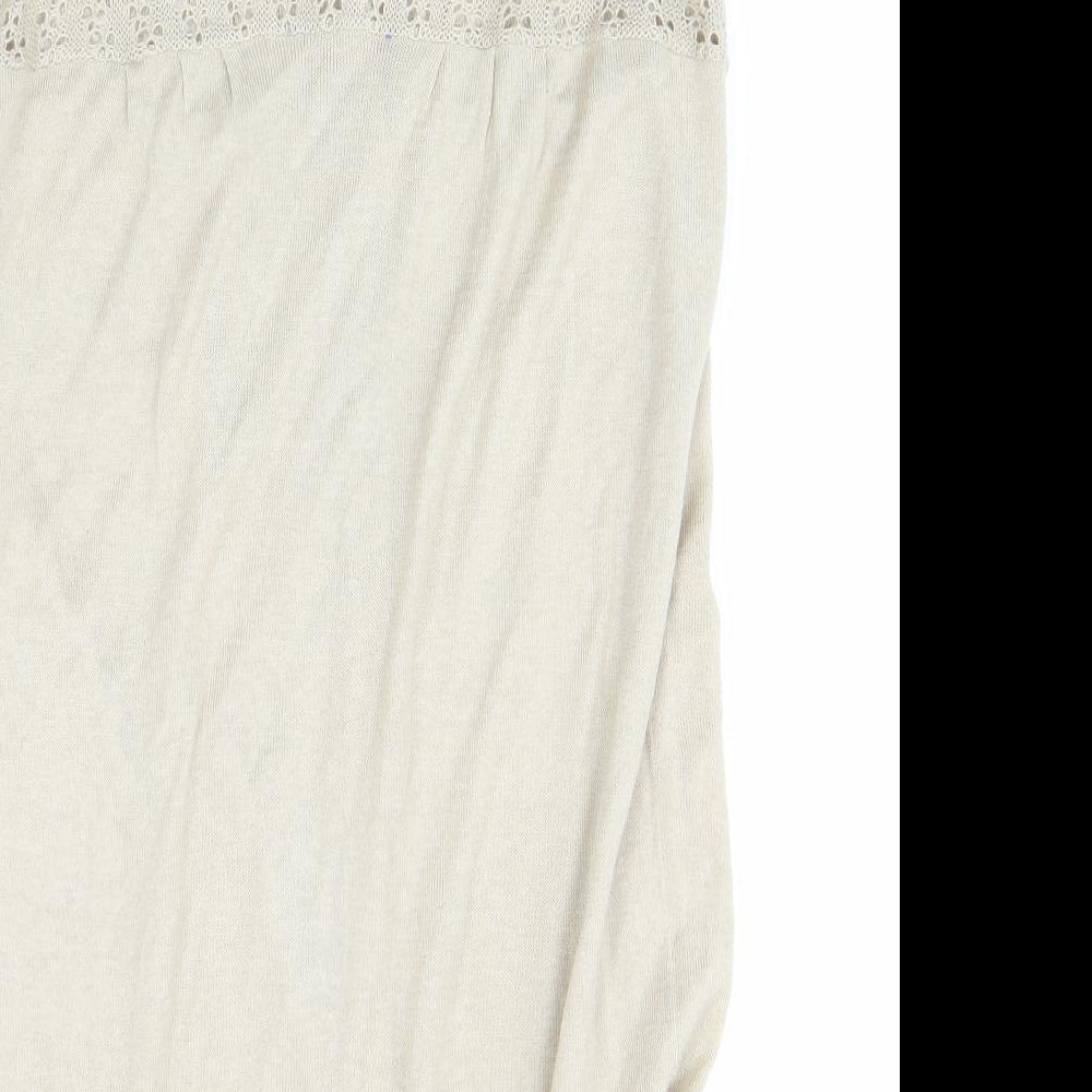 Womens UK Size M Innocence Beige Tunic Jumper