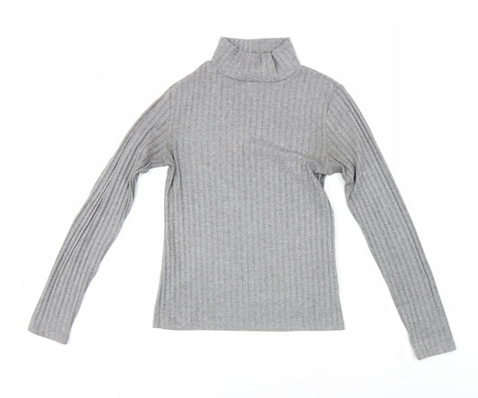 Womens UK Size 8 Topshop Grey Pullover Jumper