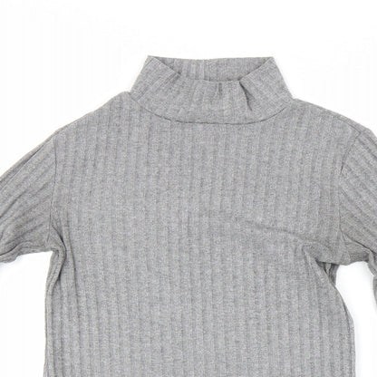 Womens UK Size 8 Topshop Grey Pullover Jumper