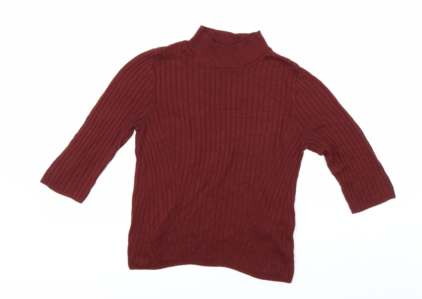 Womens UK Size 10 Debenhams Red Pullover Jumper