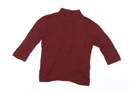 Womens UK Size 10 Debenhams Red Pullover Jumper