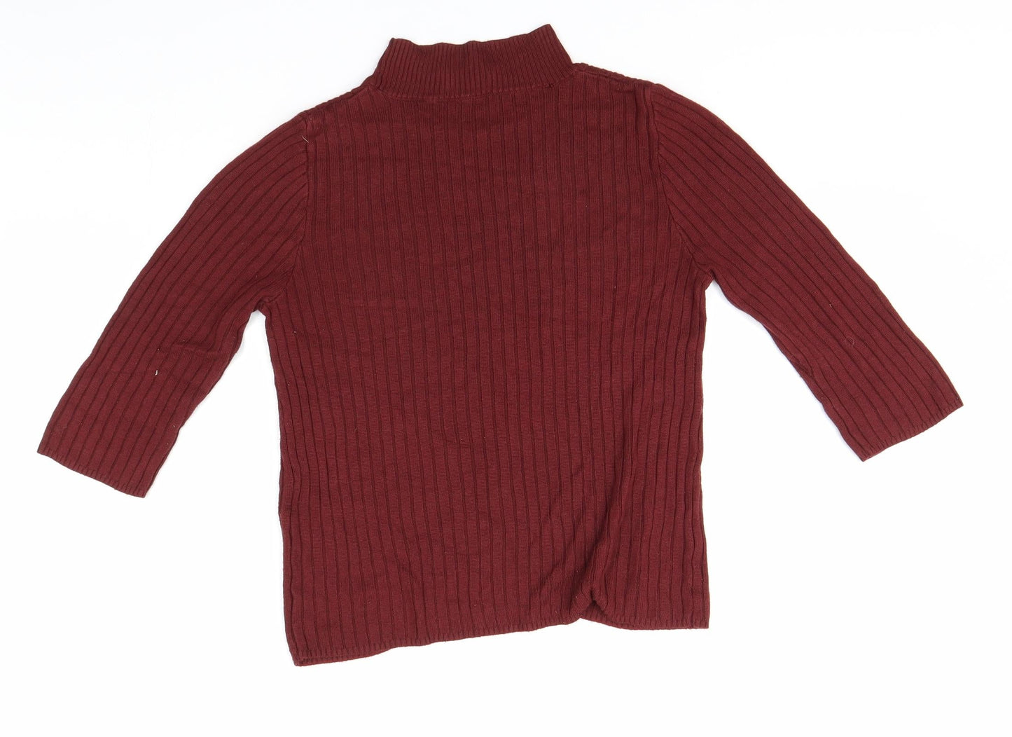 Womens UK Size 10 Debenhams Red Pullover Jumper