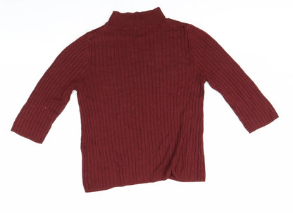 Womens UK Size 10 Debenhams Red Pullover Jumper