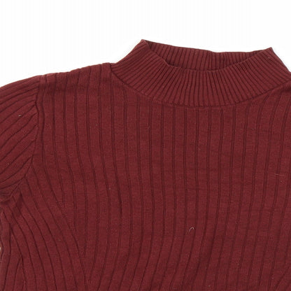Womens UK Size 10 Debenhams Red Pullover Jumper