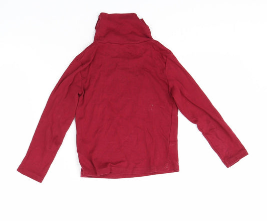 vert baudet Girls Red   Basic T-Shirt Size 4 Years  - lets dance