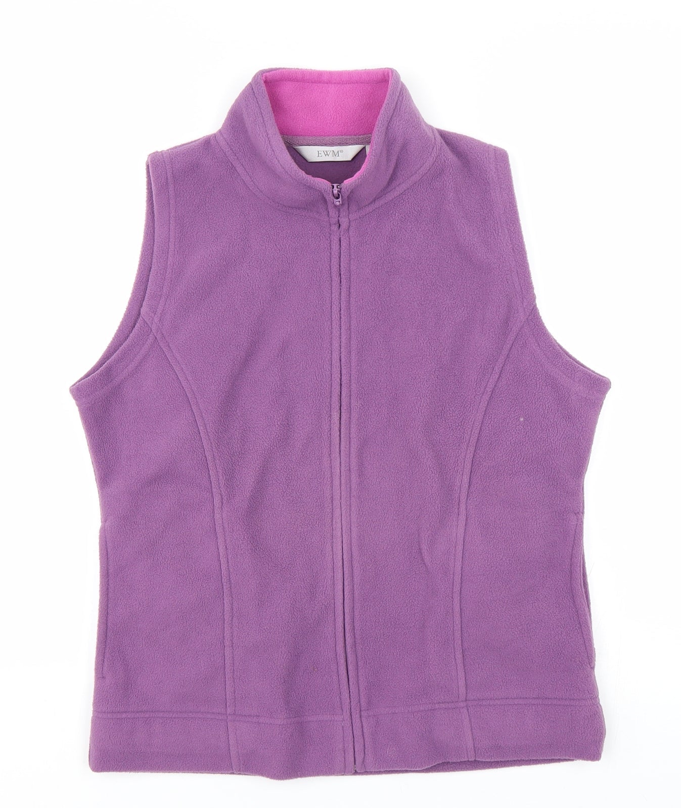 Womens UK Size S EWM Purple Full Zip Sweatshirt