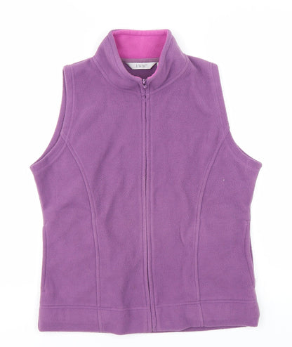 Womens UK Size S EWM Purple Full Zip Sweatshirt