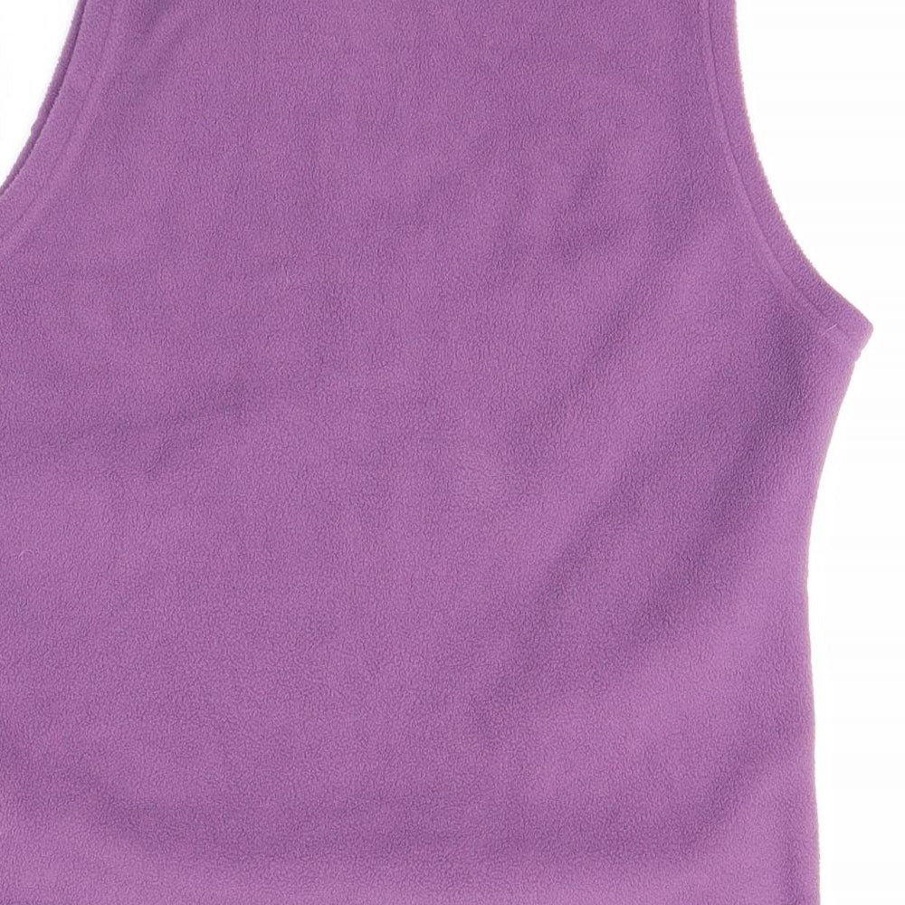 Womens UK Size S EWM Purple Full Zip Sweatshirt