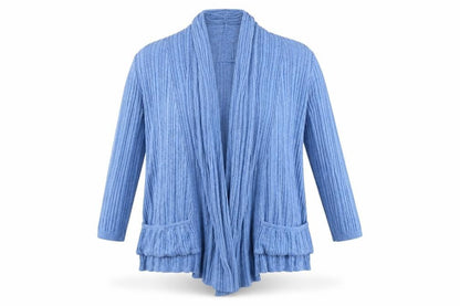 Front view of River Island women’s brown cardigan jumper, size UK 10
