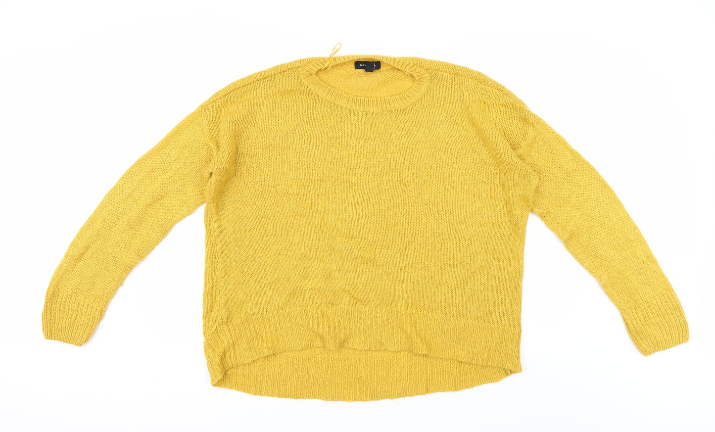 Womens UK Size L New Look Yellow Pullover Jumper