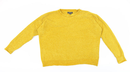 Primark Womens Yellow   Pullover Jumper Size M
