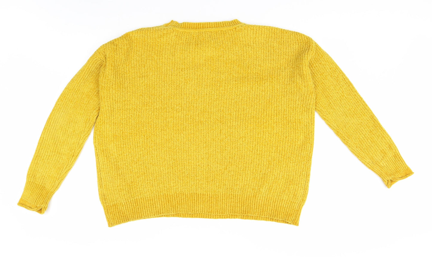 Primark Womens Yellow   Pullover Jumper Size M