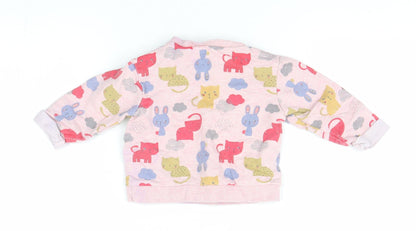 Nutmeg Girls Pink   Pullover Jumper Size 3-6 Months