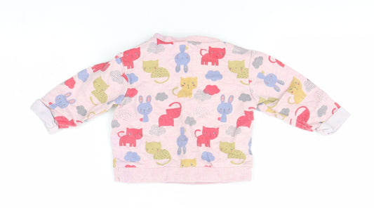Nutmeg Girls Pink   Pullover Jumper Size 3-6 Months