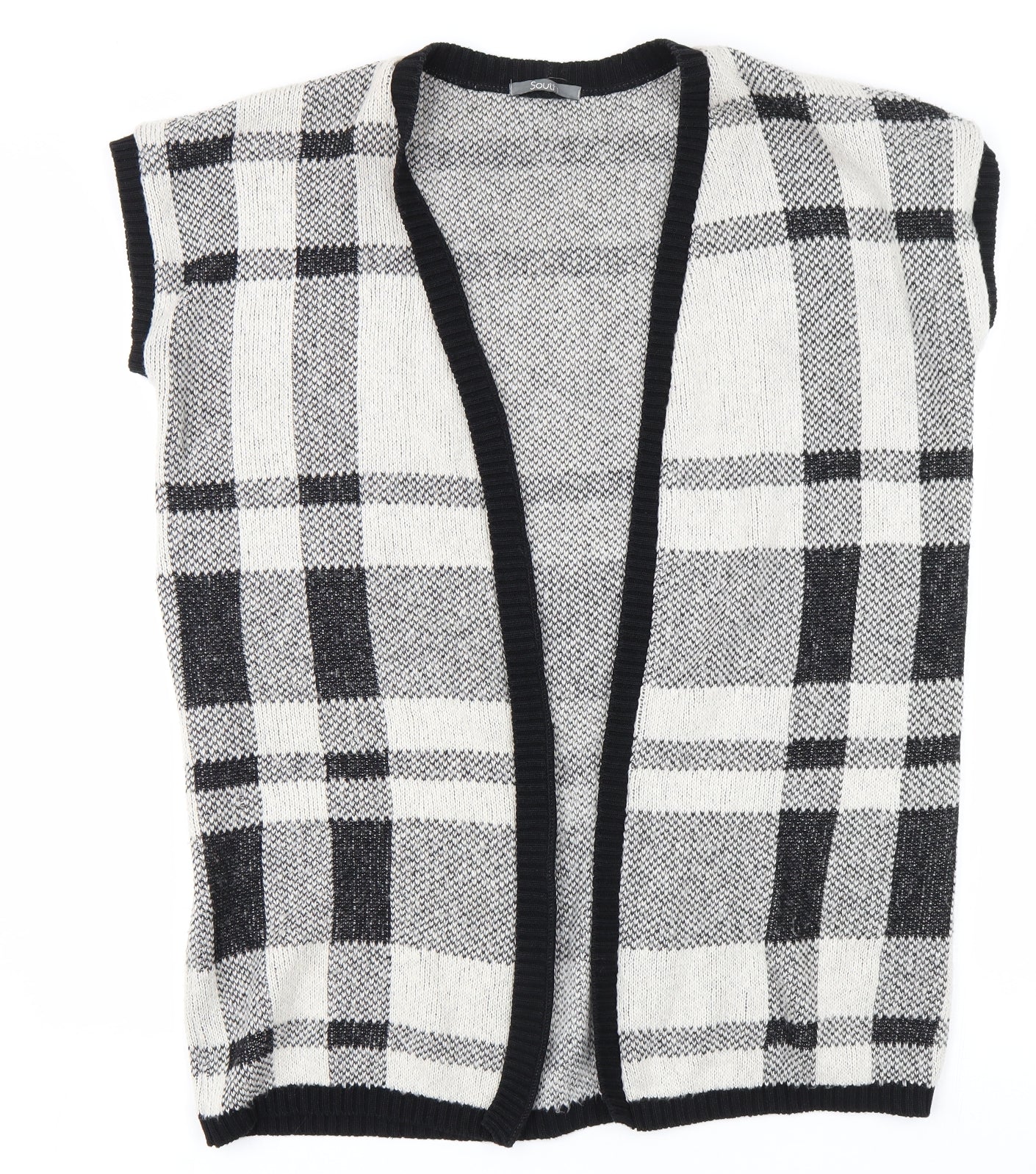Womens UK Size 8 South Grey Vest Jumper