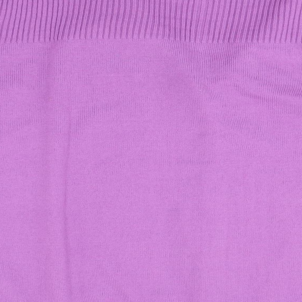 Womens UK Size One Size EWM Purple Cardigan Jumper