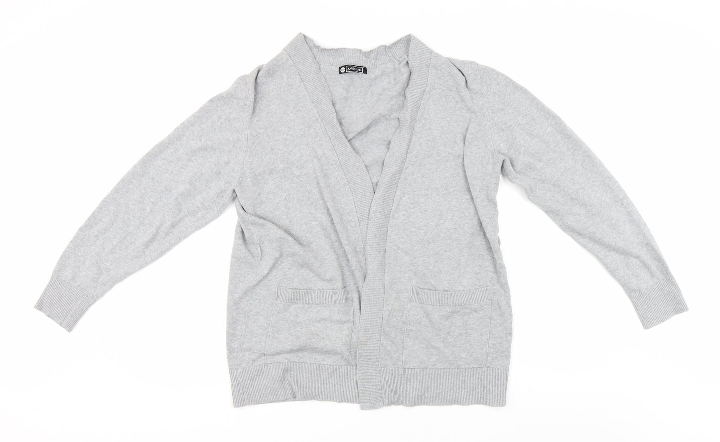 Avenue Womens Grey   Cardigan Jumper Size 12