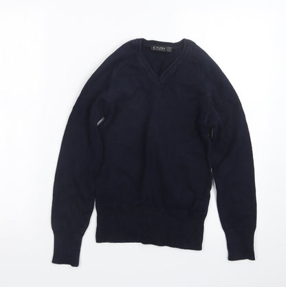 trutex Womens Blue  Knit Pullover Jumper Size 2XS