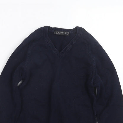trutex Womens Blue  Knit Pullover Jumper Size 2XS