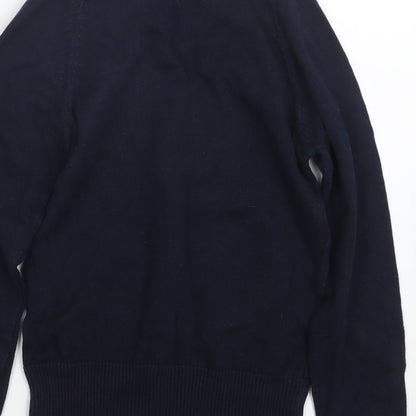 trutex Womens Blue  Knit Pullover Jumper Size 2XS