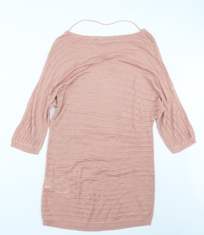 Womens UK Size S VERO MODA Pink Pullover Jumper