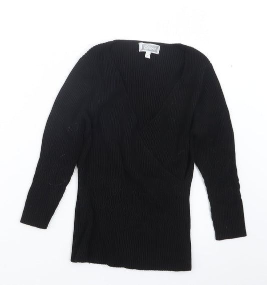 Etam Womens Black   Pullover Jumper Size 14