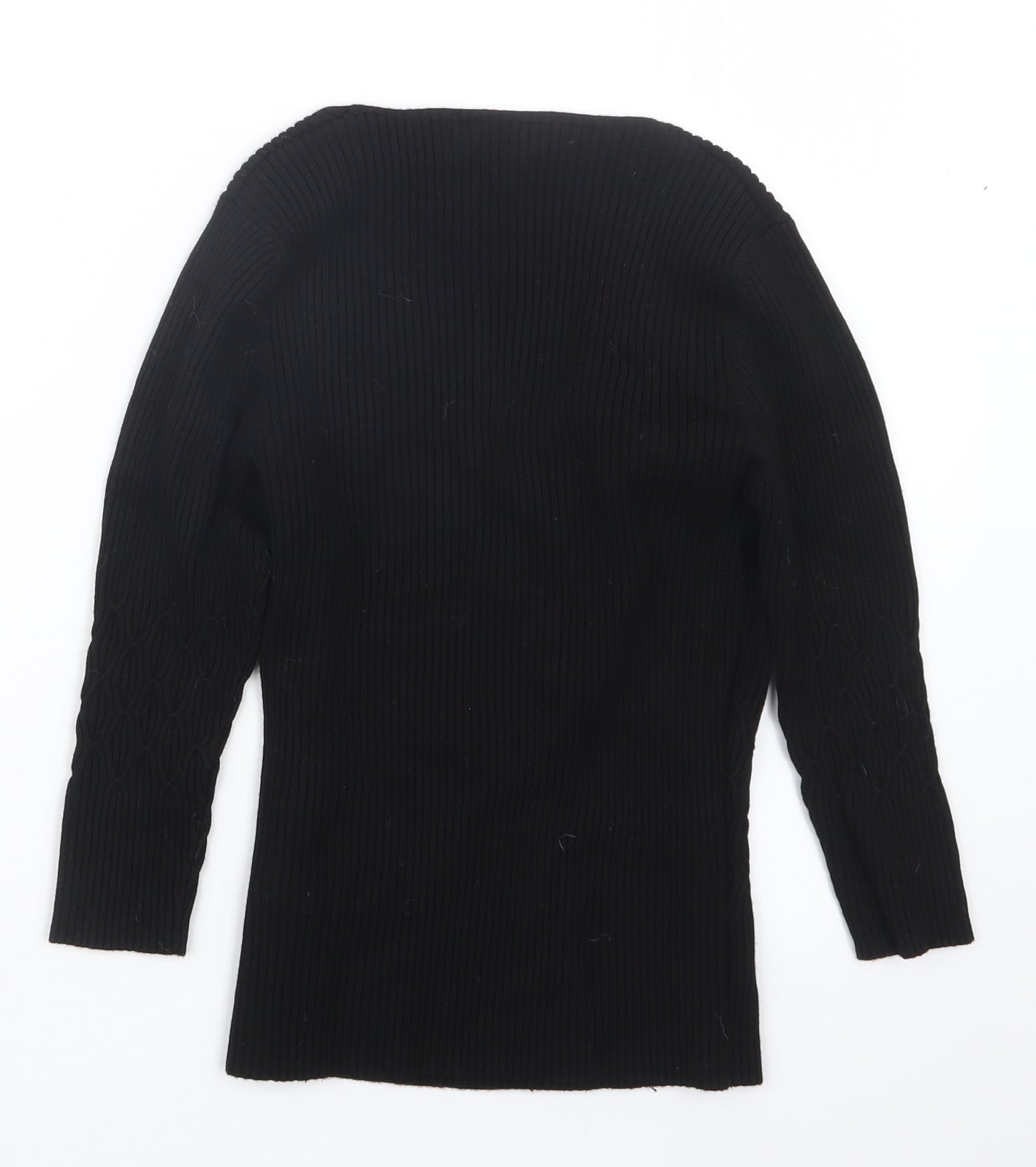 Womens UK Size 14 Etam Black Pullover Jumper