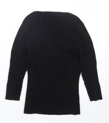 Womens UK Size 14 Etam Black Pullover Jumper