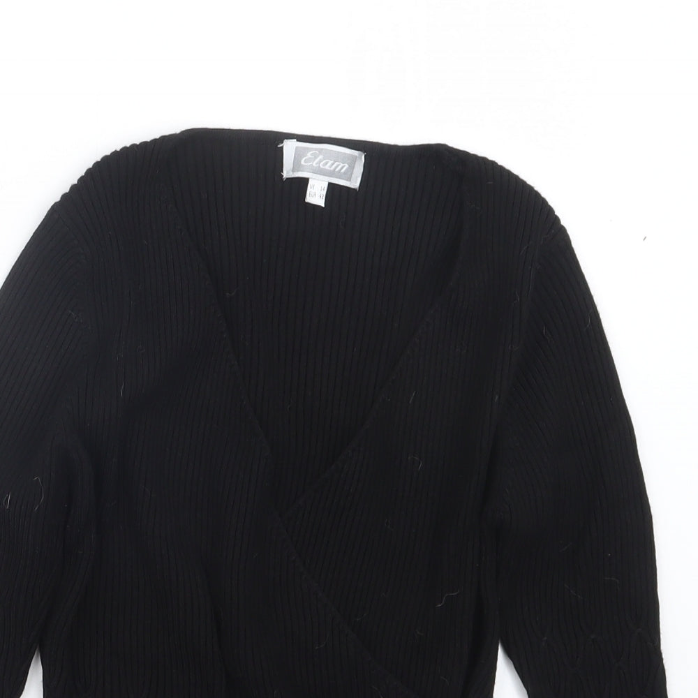 Womens UK Size 14 Etam Black Pullover Jumper