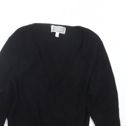 Womens UK Size 14 Etam Black Pullover Jumper