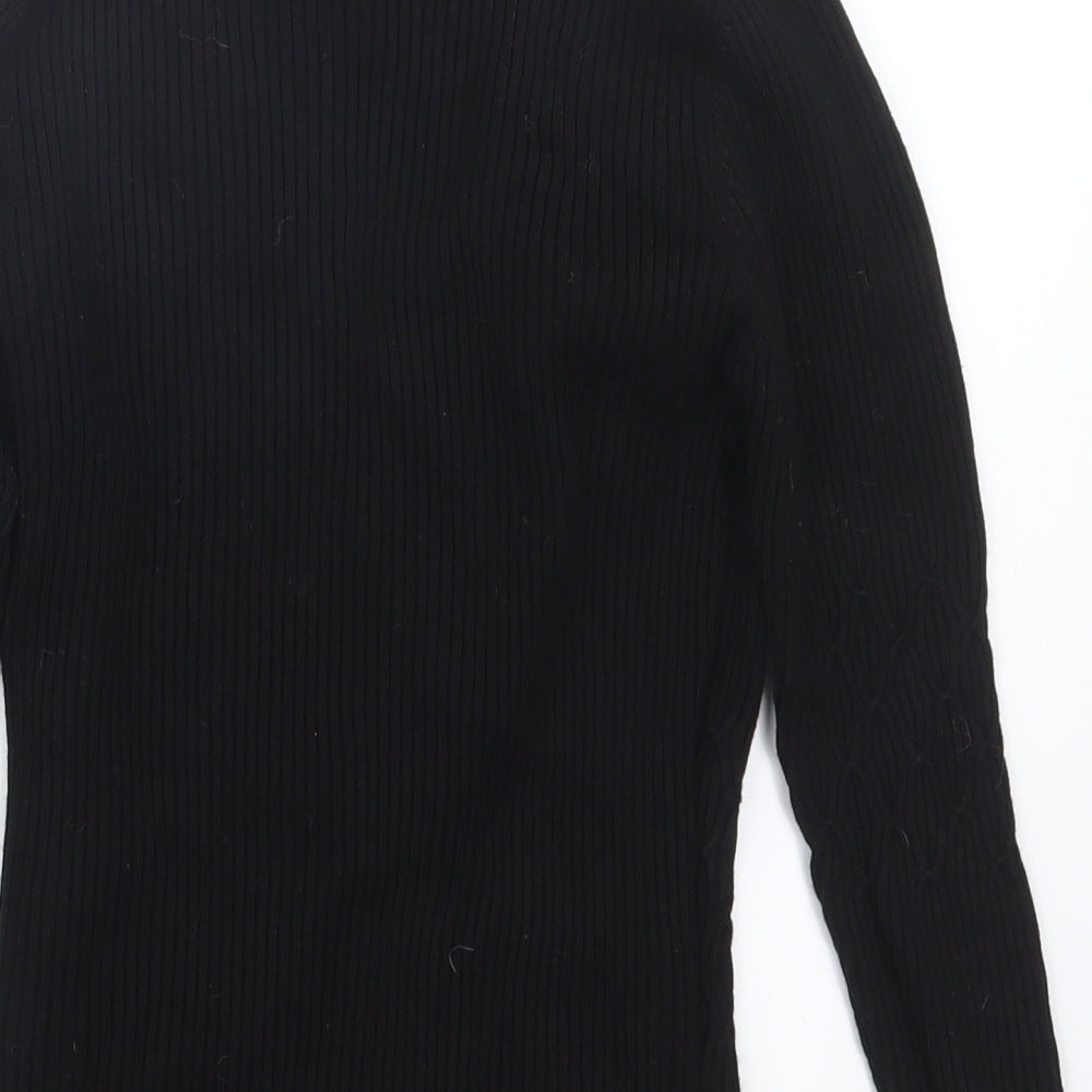 Womens UK Size 14 Etam Black Pullover Jumper