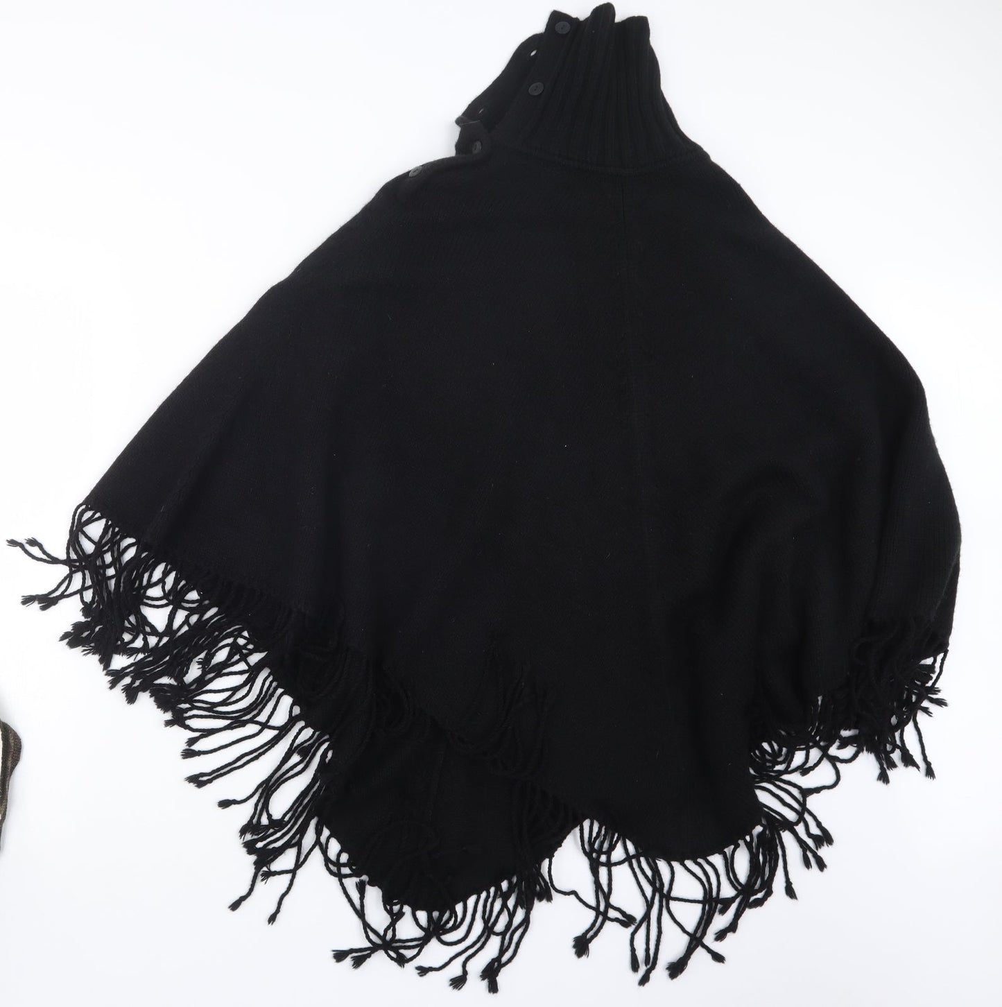 Womens UK Size One Size Marks and Spencer Black Cape Jumper