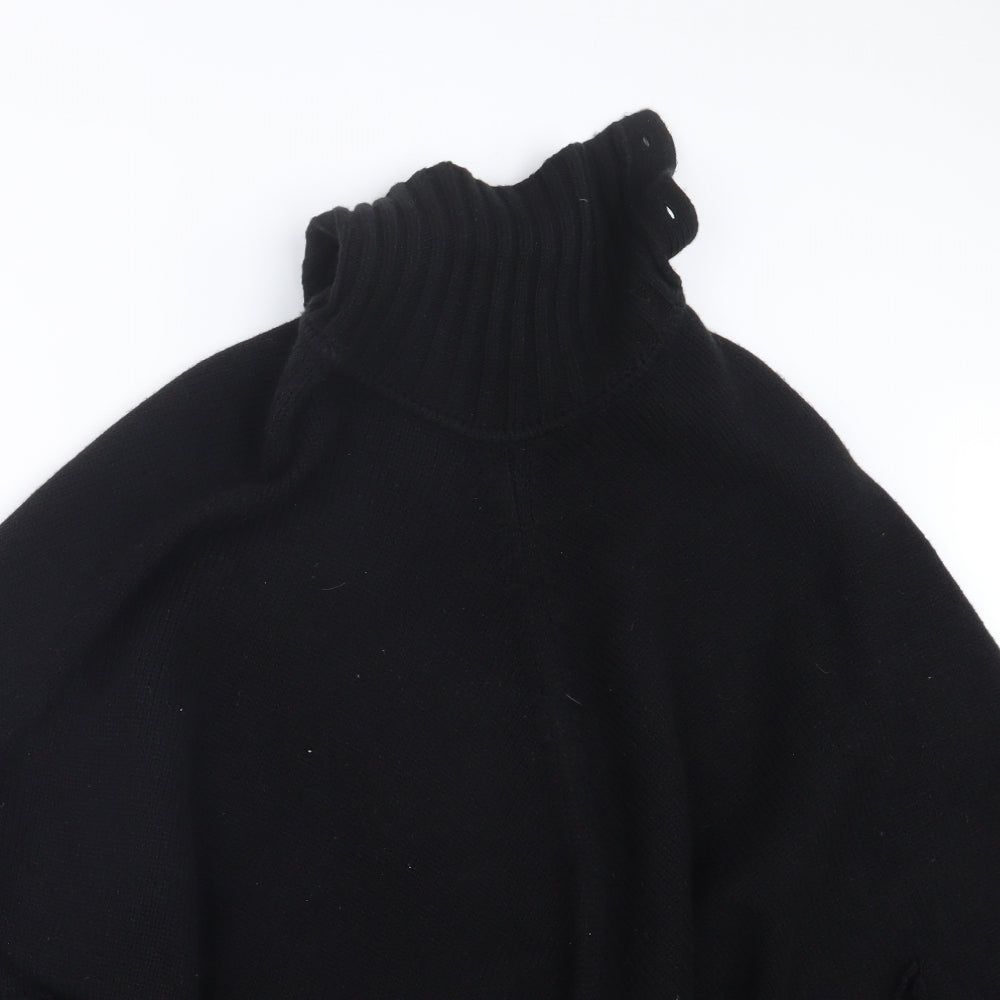 Womens UK Size One Size Marks and Spencer Black Cape Jumper