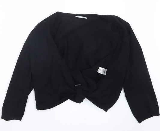 Womens UK Size M Wallis Black Cardigan Jumper