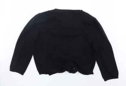 Womens UK Size M Wallis Black Cardigan Jumper