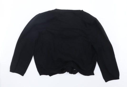 Womens UK Size M Wallis Black Cardigan Jumper