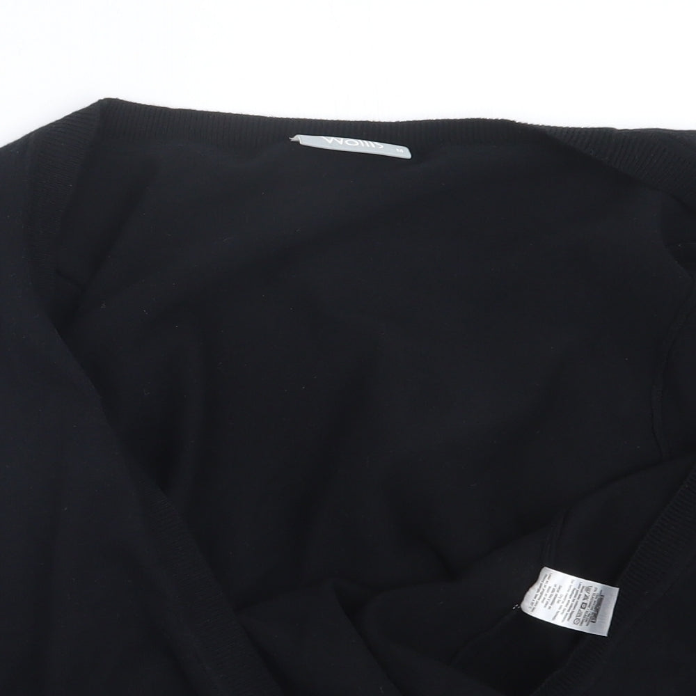 Womens UK Size M Wallis Black Cardigan Jumper