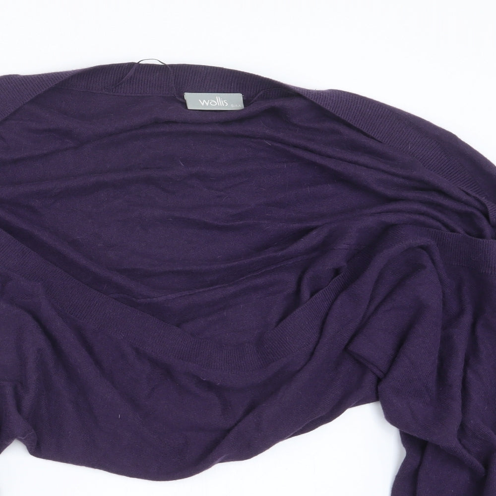 Womens UK Size S Wallis Purple Cardigan Jumper