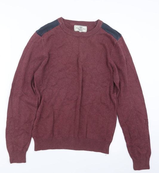 NEXT Mens Red  Knit Pullover Jumper Size S
