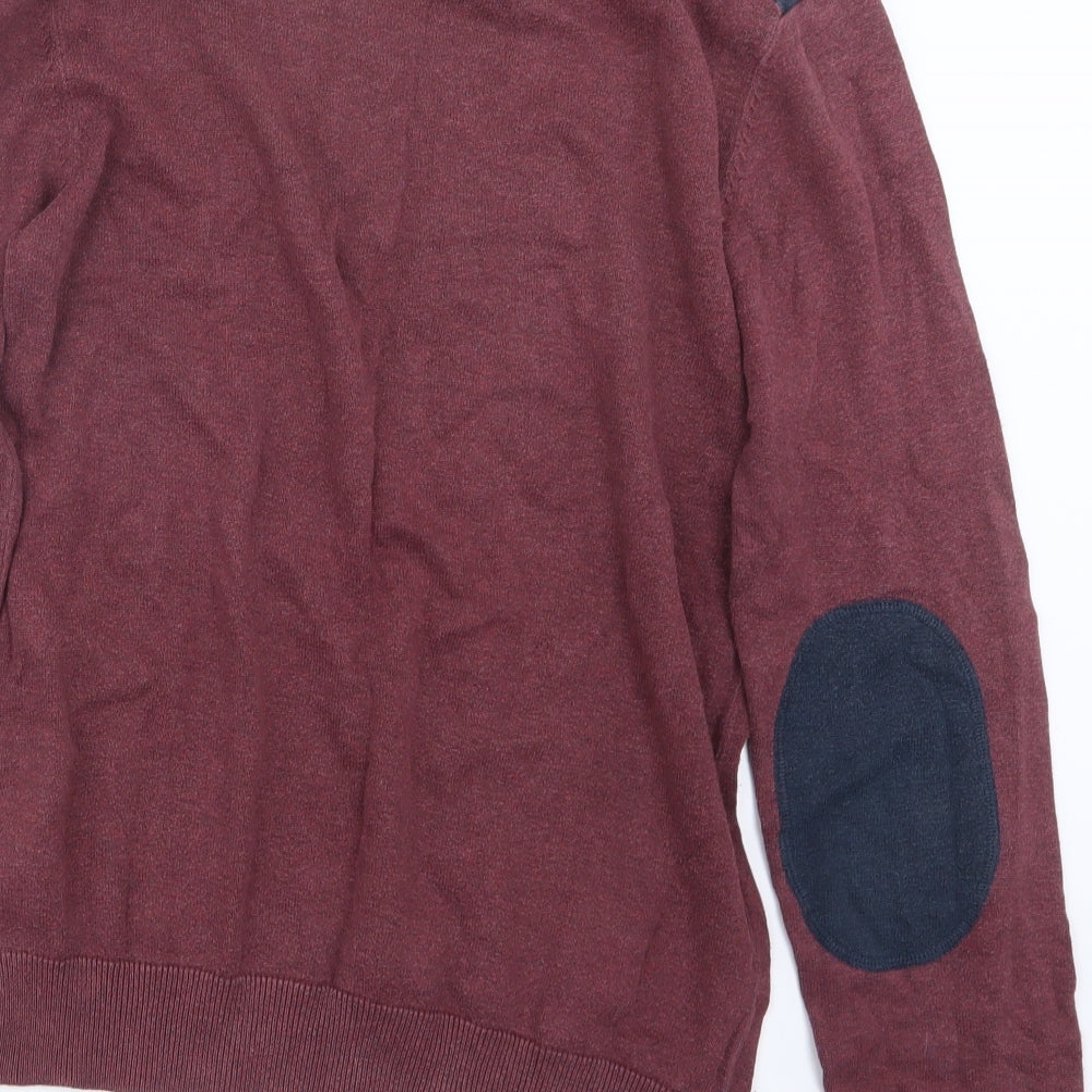 NEXT Mens Red  Knit Pullover Jumper Size S