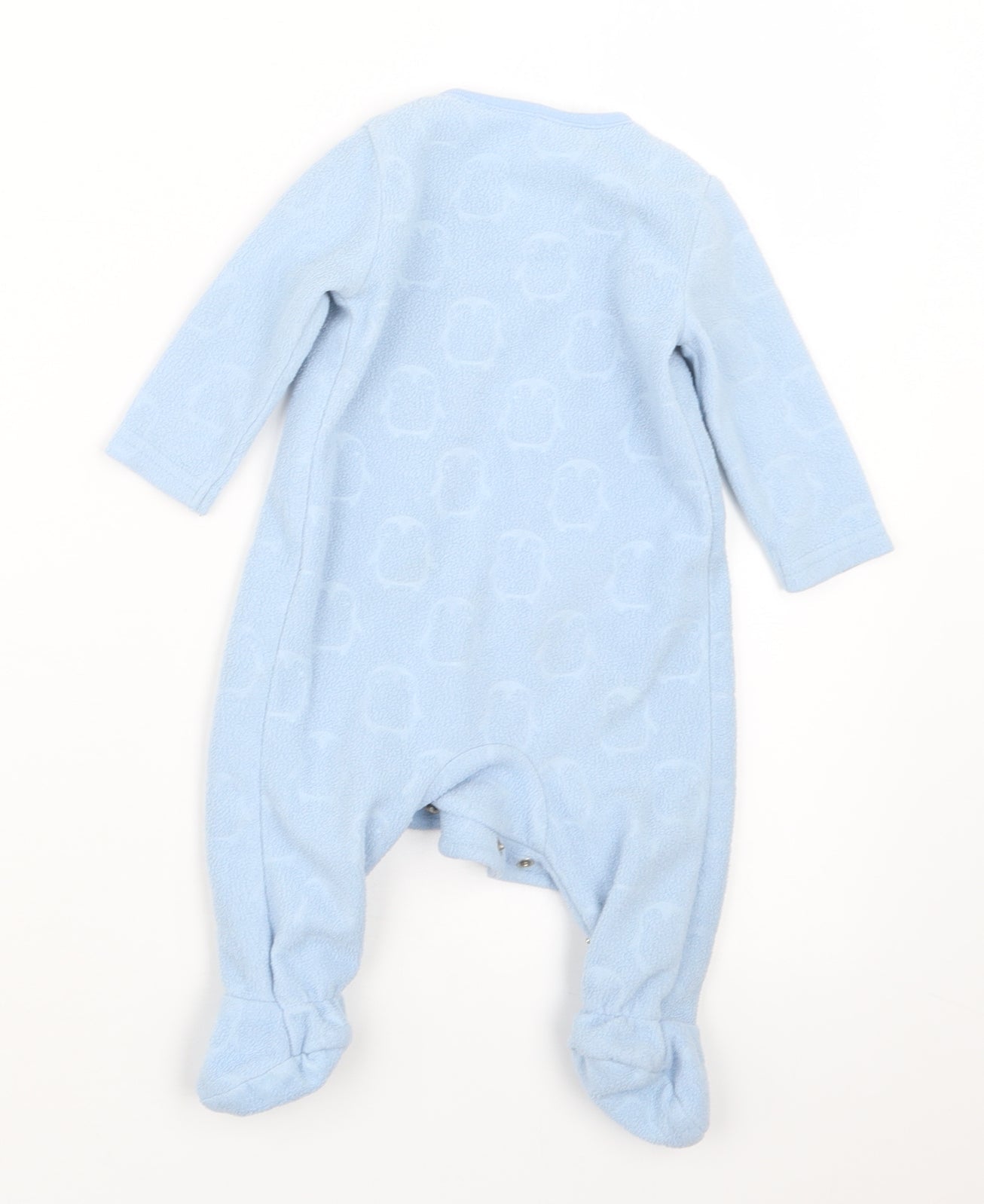 F&F Boys Blue Geometric  Babydoll One Piece Size 0-3 Months