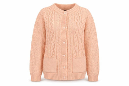 Womens UK Size M PINK Pink Cardigan Jumper