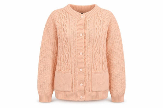 Womens UK Size M PINK Pink Cardigan Jumper