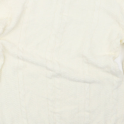 Cotton Traders Womens Ivory  Knit Pullover Jumper Size M